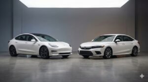 Price difference between EVs and gasoline